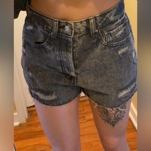 Wildfable black jean shorts